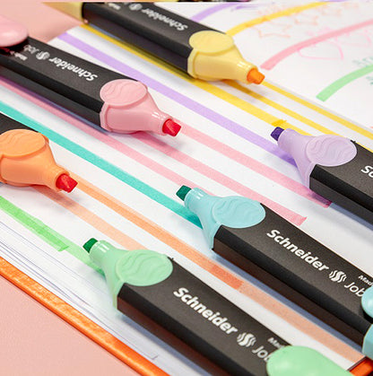 シュナイダー Schneider 蛍光ペン ジョブ パステル JOB Pastel 単色販売 10色展開 ペン先：1mm・5mm 蛍光マーカー