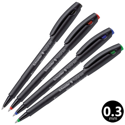 シュナイダー Schneider ローラーボールペン 0.3mm トップボール845 Topball845 4色展開