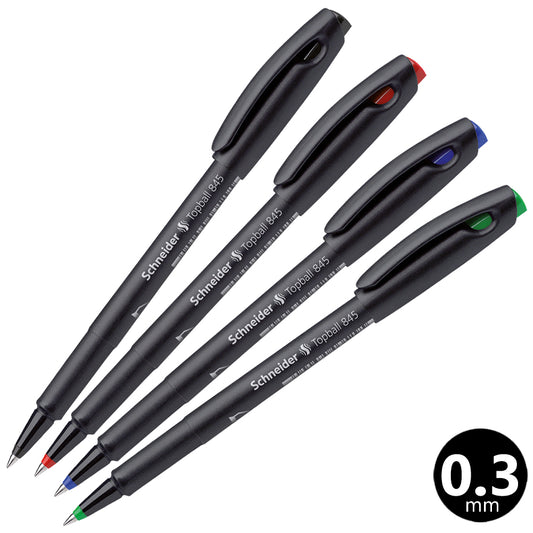 シュナイダー Schneider ローラーボールペン 0.3mm トップボール845 Topball845 4色展開