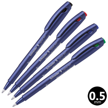 シュナイダー Schneider ローラーボールペン 0.5mm トップボール847 Topball847 4色展開