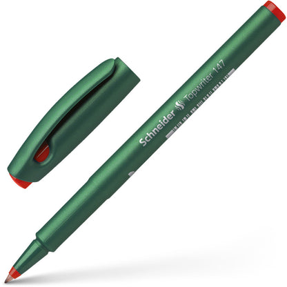 シュナイダー Schneider ファイバーペン 0.6mm トップライター147 Topwriter 147 インク色：3色展開【在庫限り】